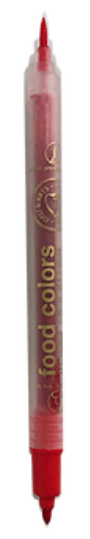 Caneta com tinta comestível Ponta Dupla Dripcolor cor VERMELHA