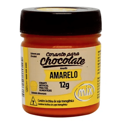 Corante para Chocolate em pasta AMARELO - MIX