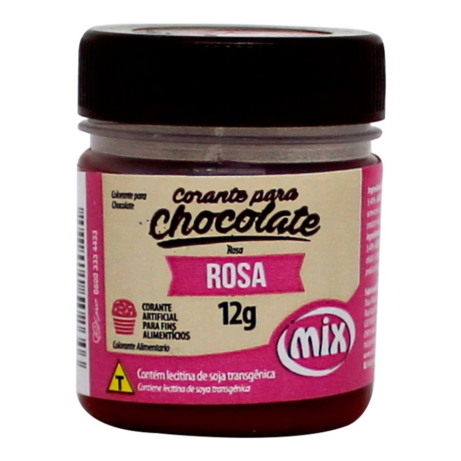 Corante para Chocolate em pasta ROSA - MIX