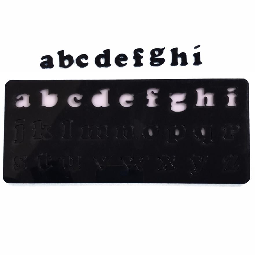 Placa Marcadora de letras do alfabeto pequenas - Minúsculas