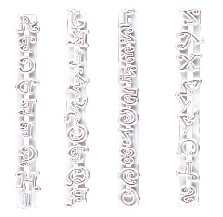 Conjunto de Réguas Cortadoras do Alfabeto, Letras Maiúsculas e Números Lindo