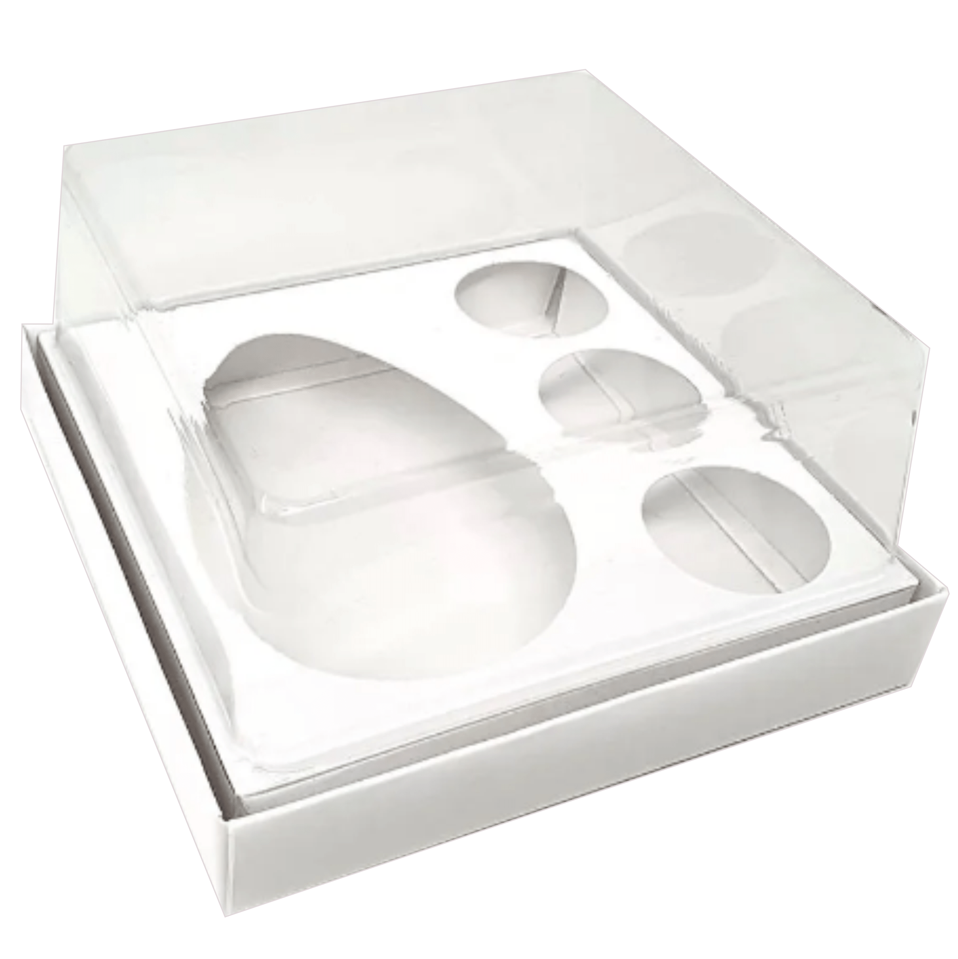 Caixa G Premium Branca - Ovo de 100/150g + 3 Brigadeiros com 10 unidades