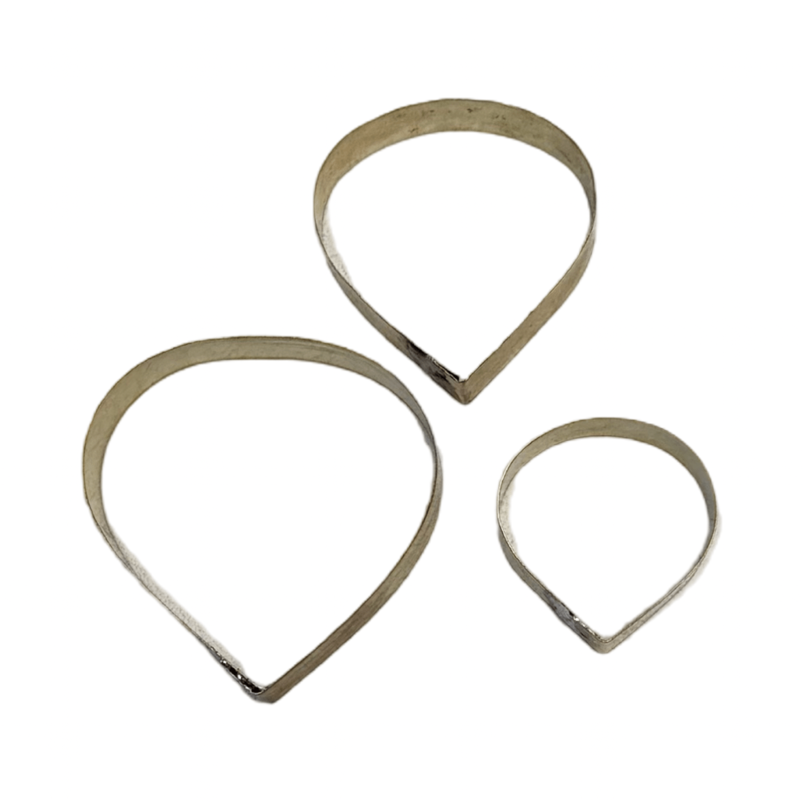 Conjunto de Cortadores da pétala da ROSA Pequena com 3 peças