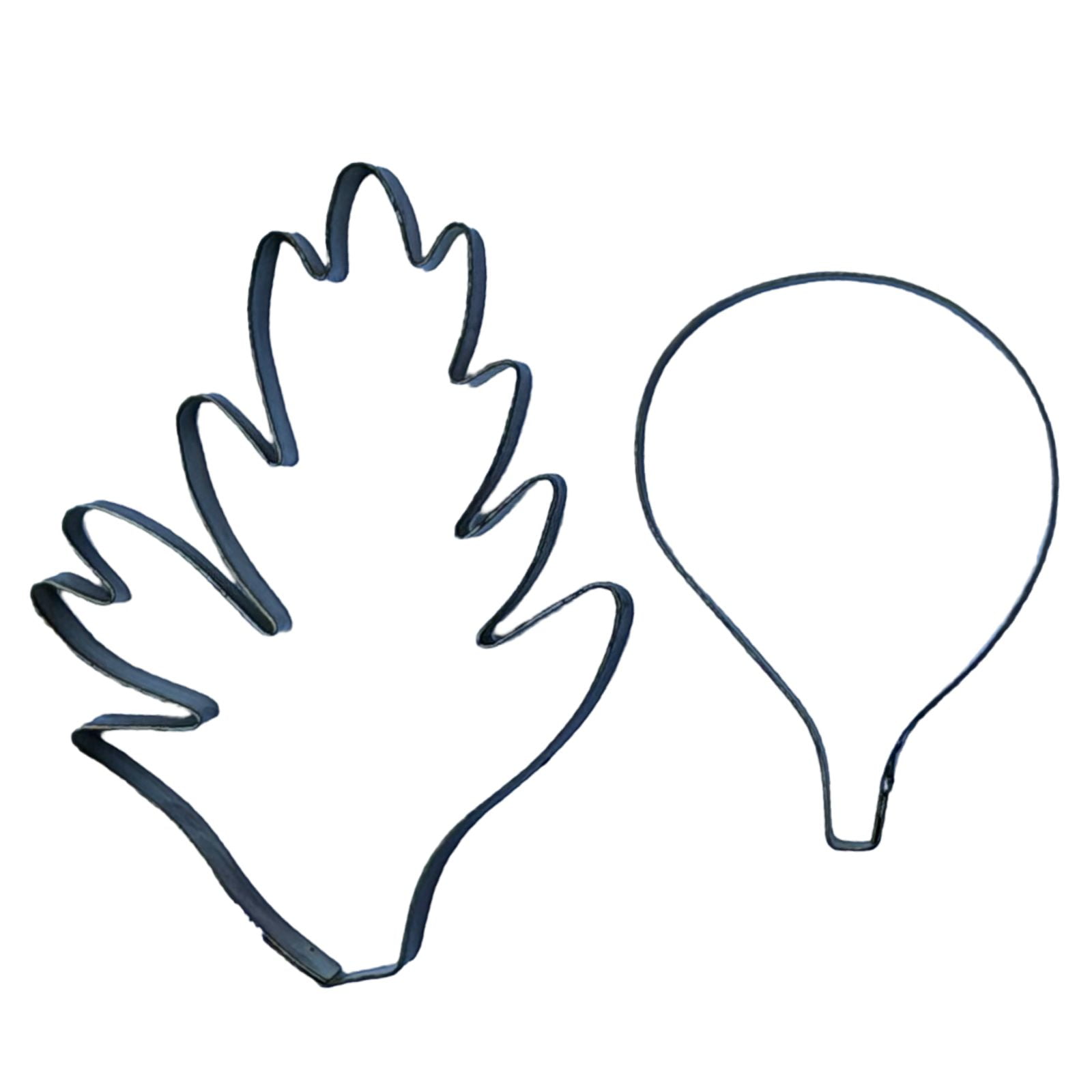 Cortador da Pétala e Folha da Flor Anêmona Conjunto com 2 peças