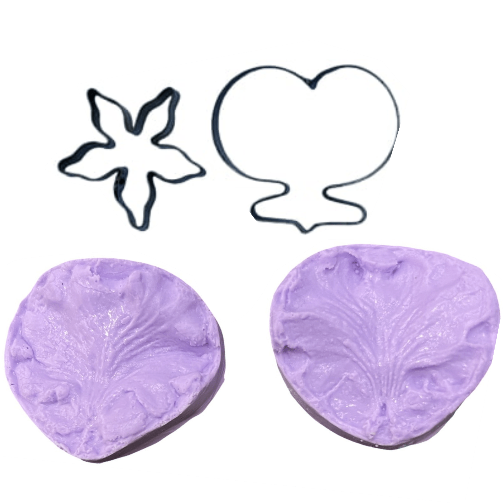 Kit Composto por 2 itens para fazer a Flor Orquídea Chuva de Ouro em Açúcar ou Biscuit