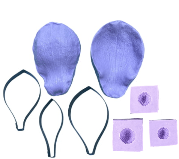 Kit Composto por 3 itens para fazer a Flor magnólia em Açúcar ou Biscuit