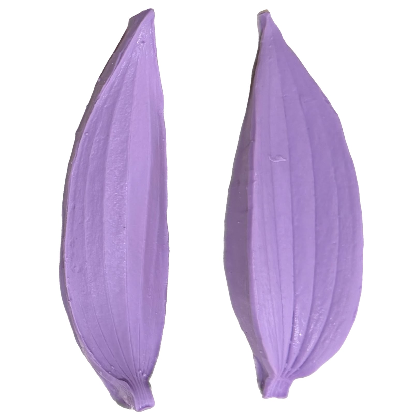 Molde de Silicone Frisador/marcador de nervuras da Folha da flor Lírio 2 peças