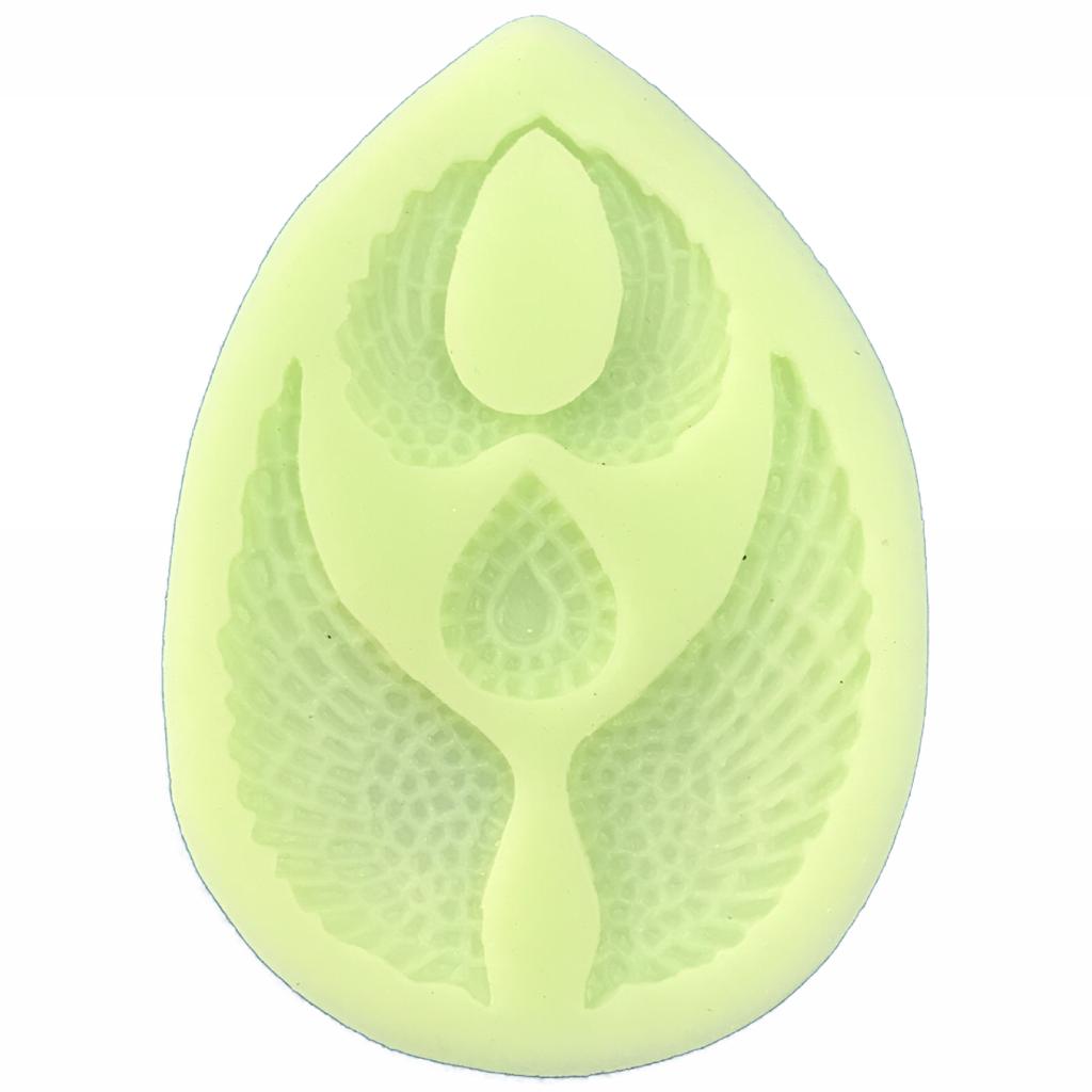 Molde de silicone com Forma de Asa de Anjo - Batizado