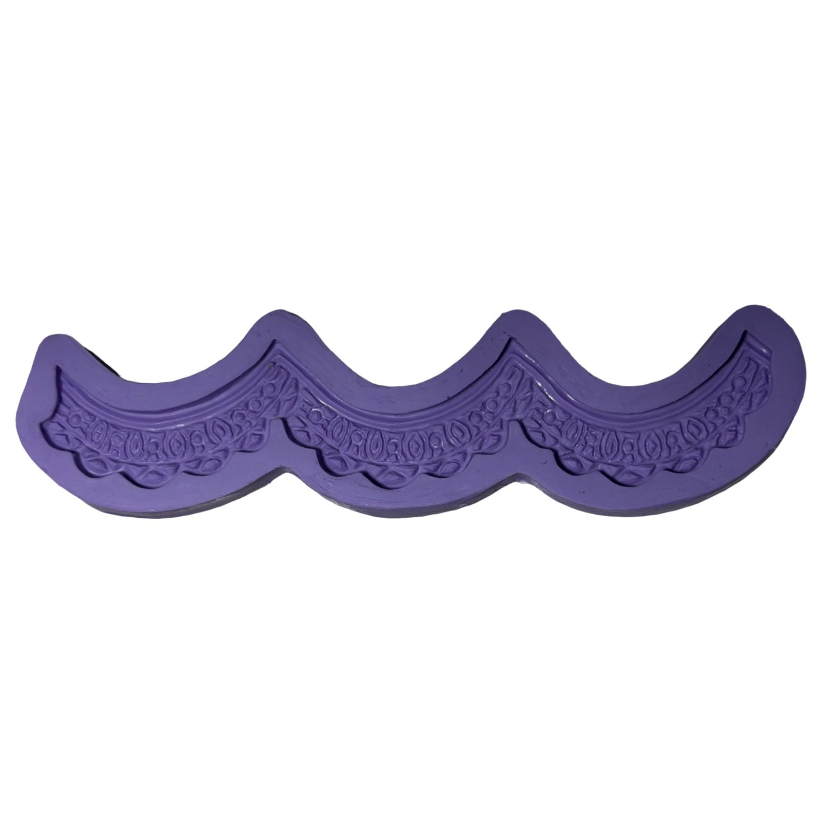 Molde de silicone com forma de Babado