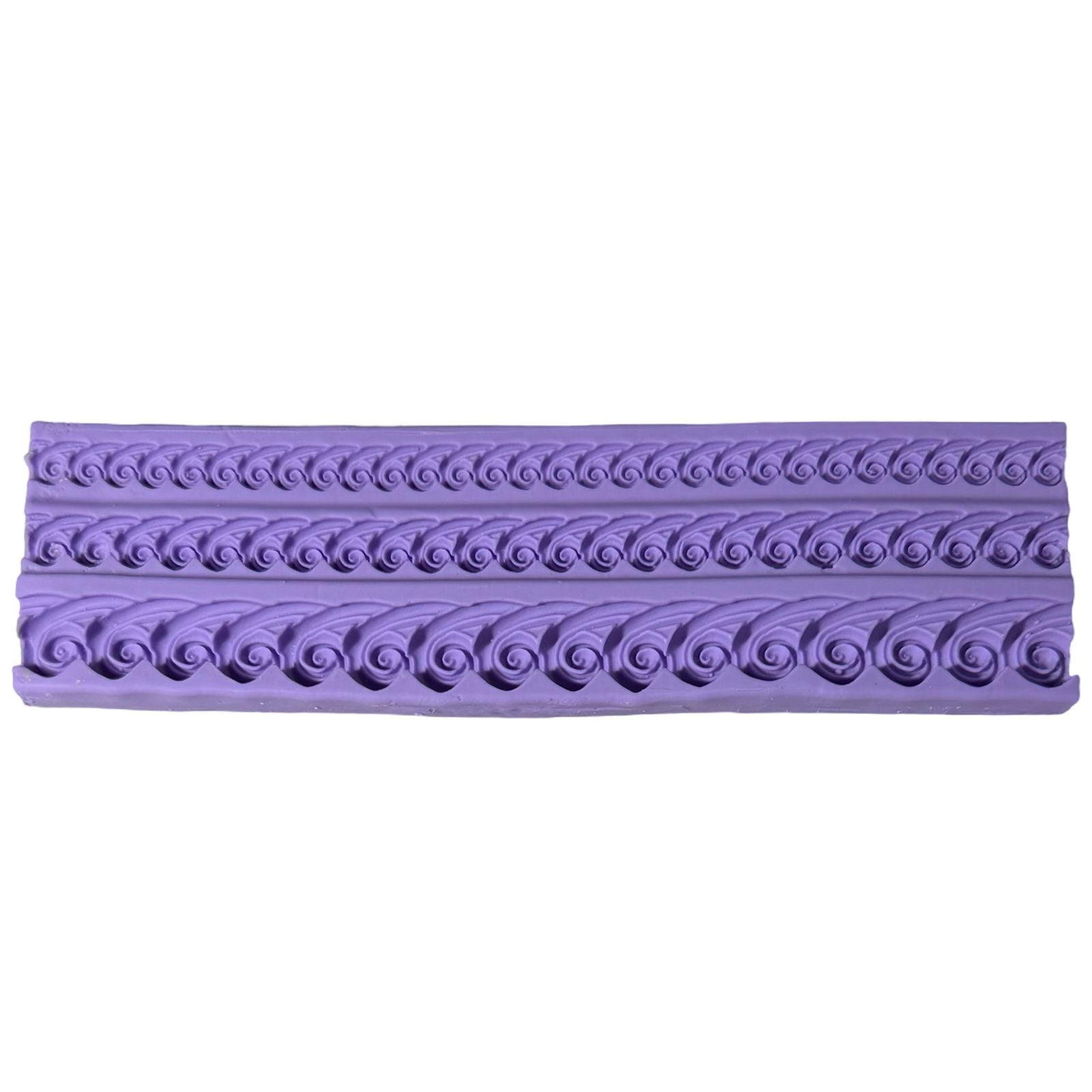 Molde de Silicone Barrado em Formato de Rococó