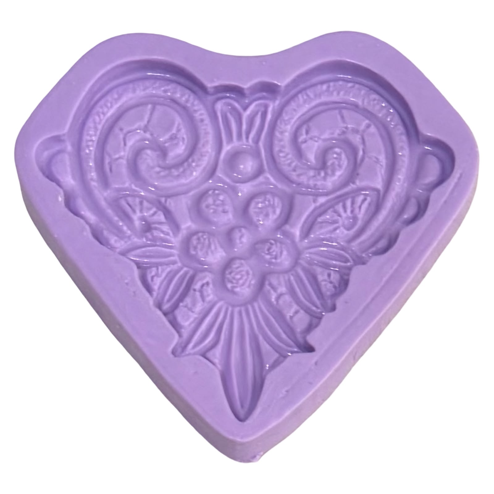 Molde de Silicone em forma de renda guipir modelo de Laço.