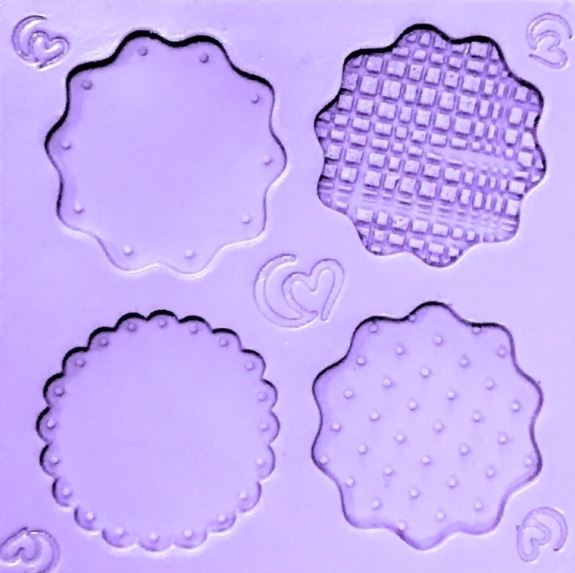 Molde de Silicone em Formato de 4 tipos de Bases para Doces