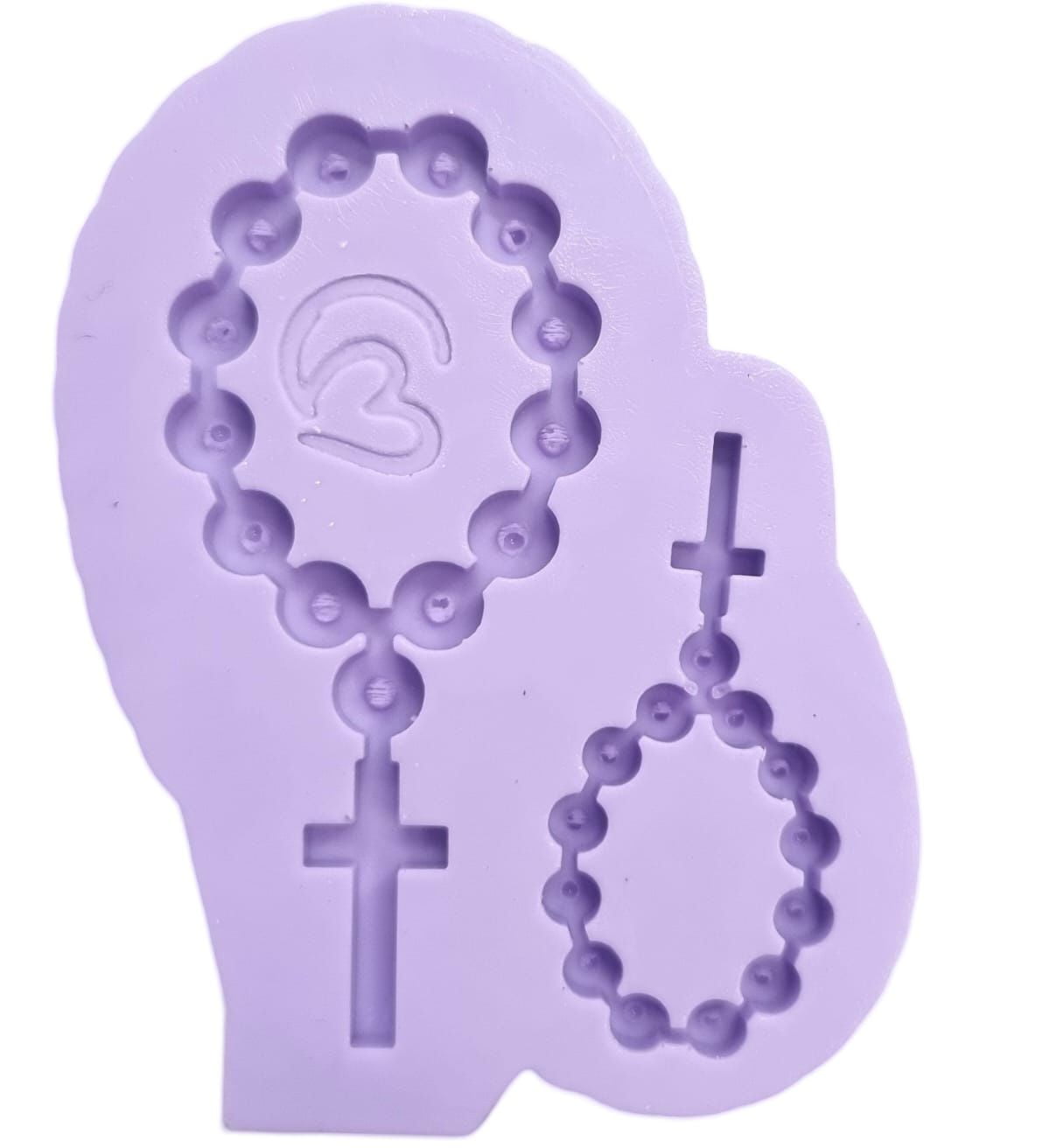 Molde de Silicone em formato de Dois Terços Comunhão Batizado Religioso