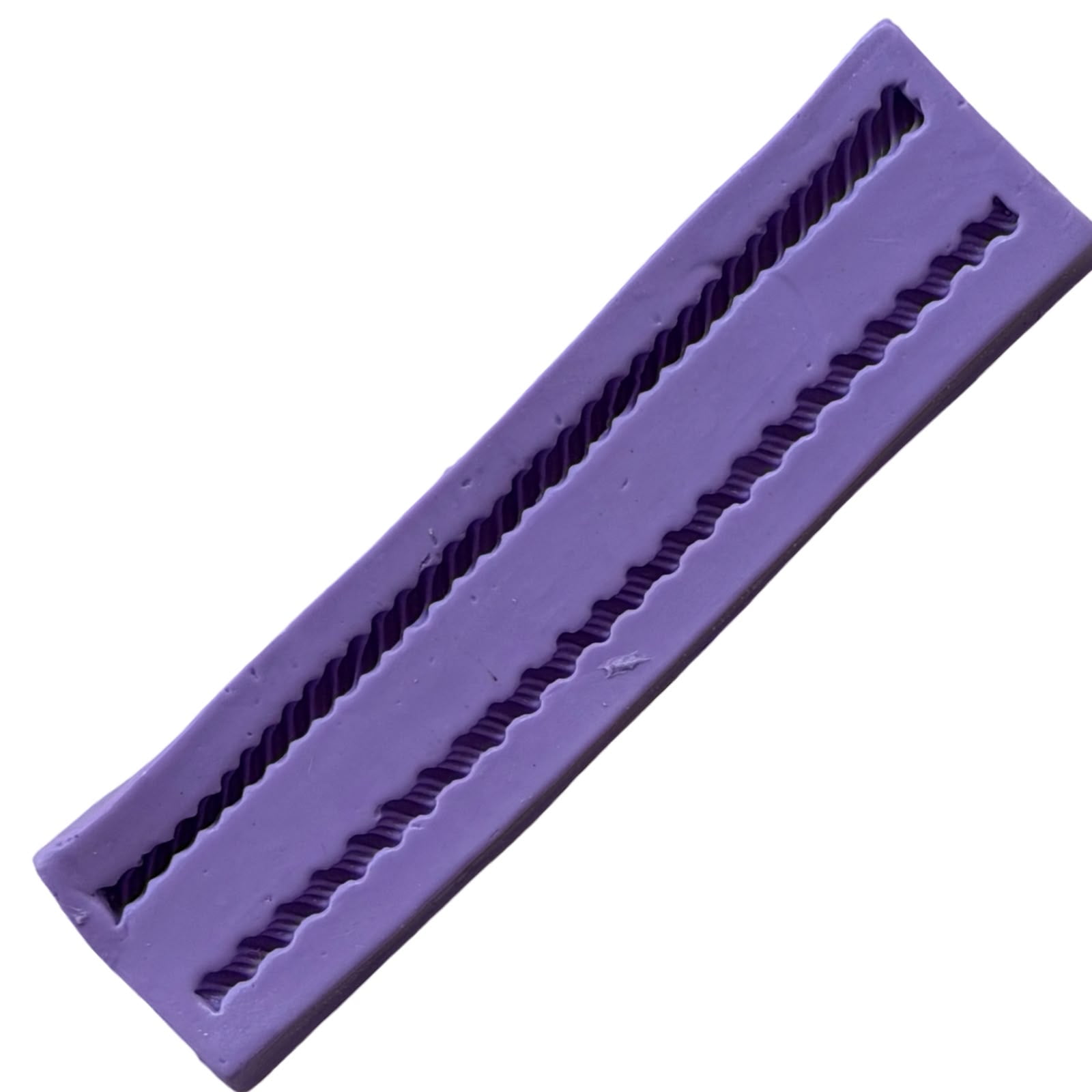 Molde de Silicone em formato de duas cordas diferentes