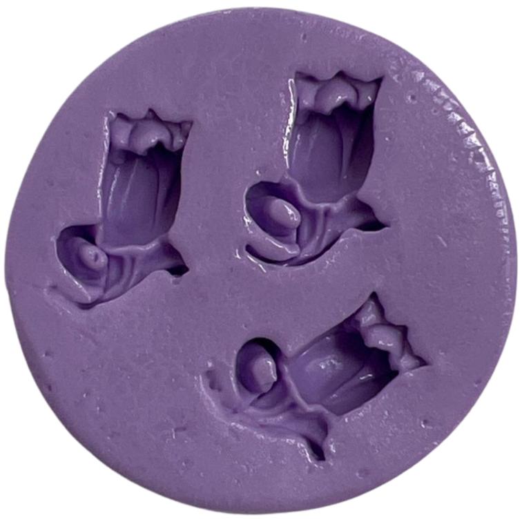 Molde de Silicone em formato de e Tulipas para Doce