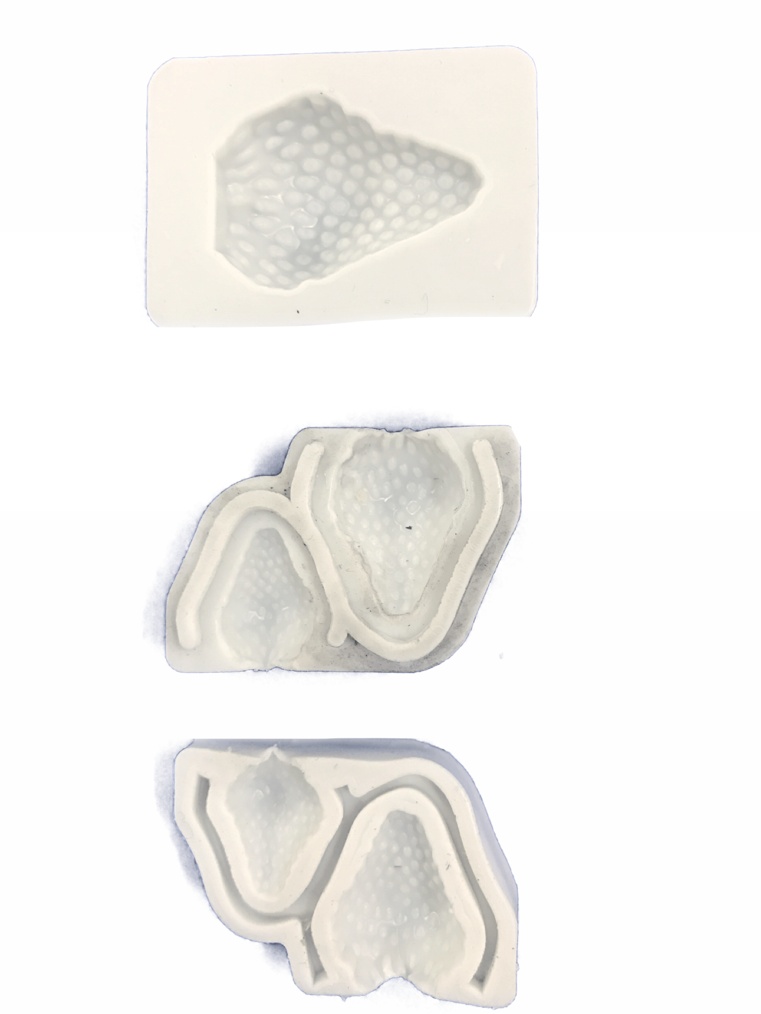 Molde de silicone em formato de Morango.