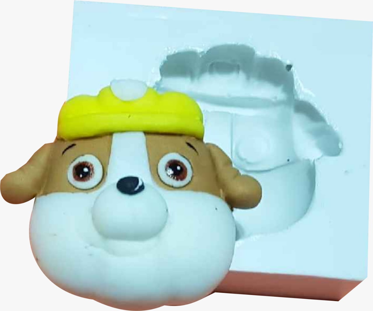 Molde de silicone em formato de Patrulha Canina Bubble