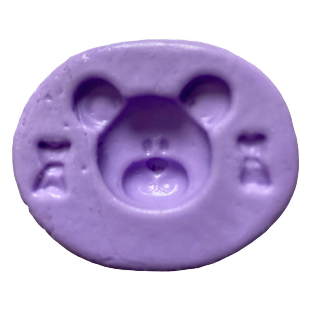 Molde de Silicone em formato de Rosto Cara de Urso