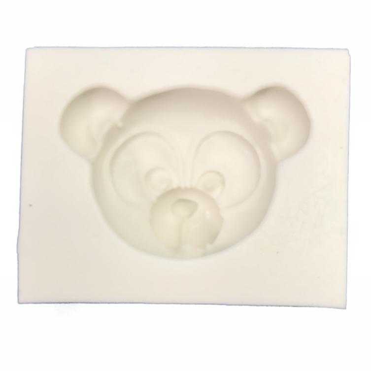 Molde de silicone em formato de Urso Panda-Safari