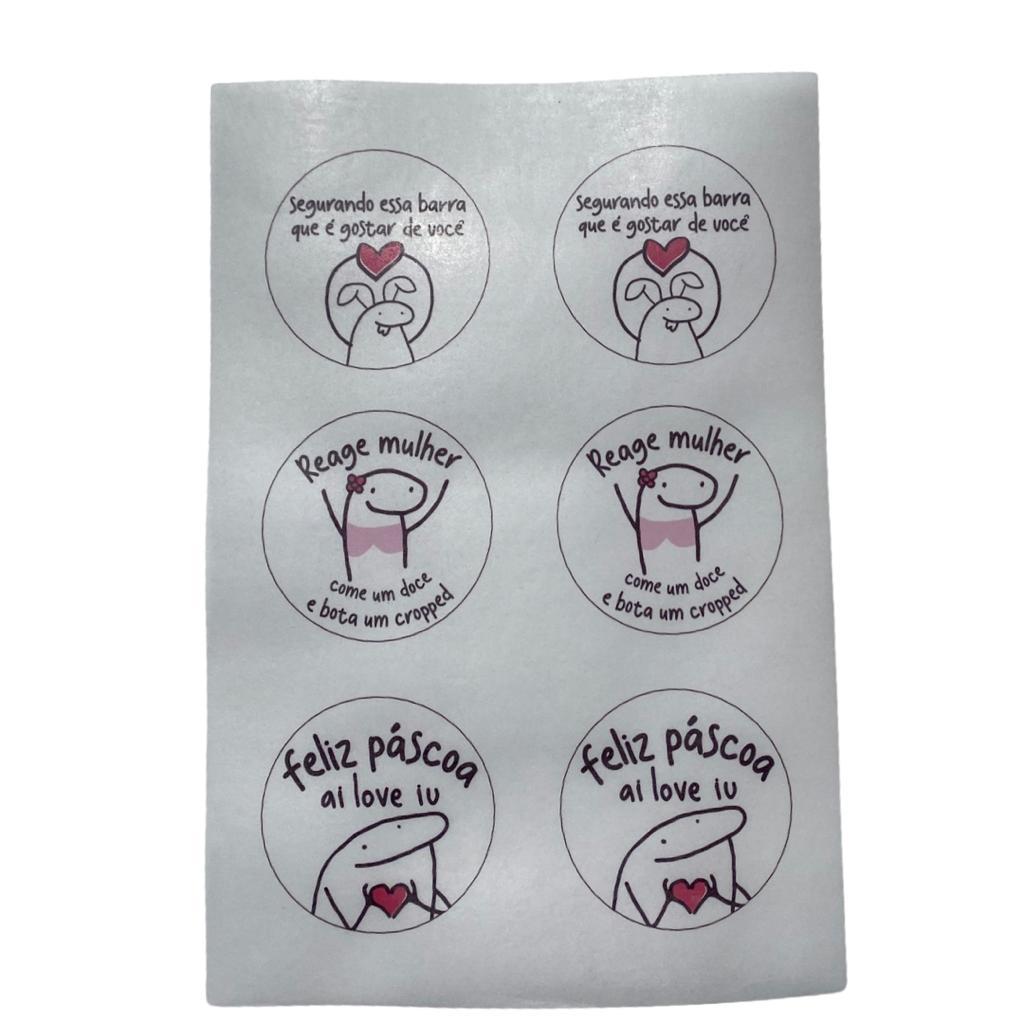Papel Arroz formato A4 - com 6 artes para Bentô Cakes - Flork - PÁSCOA