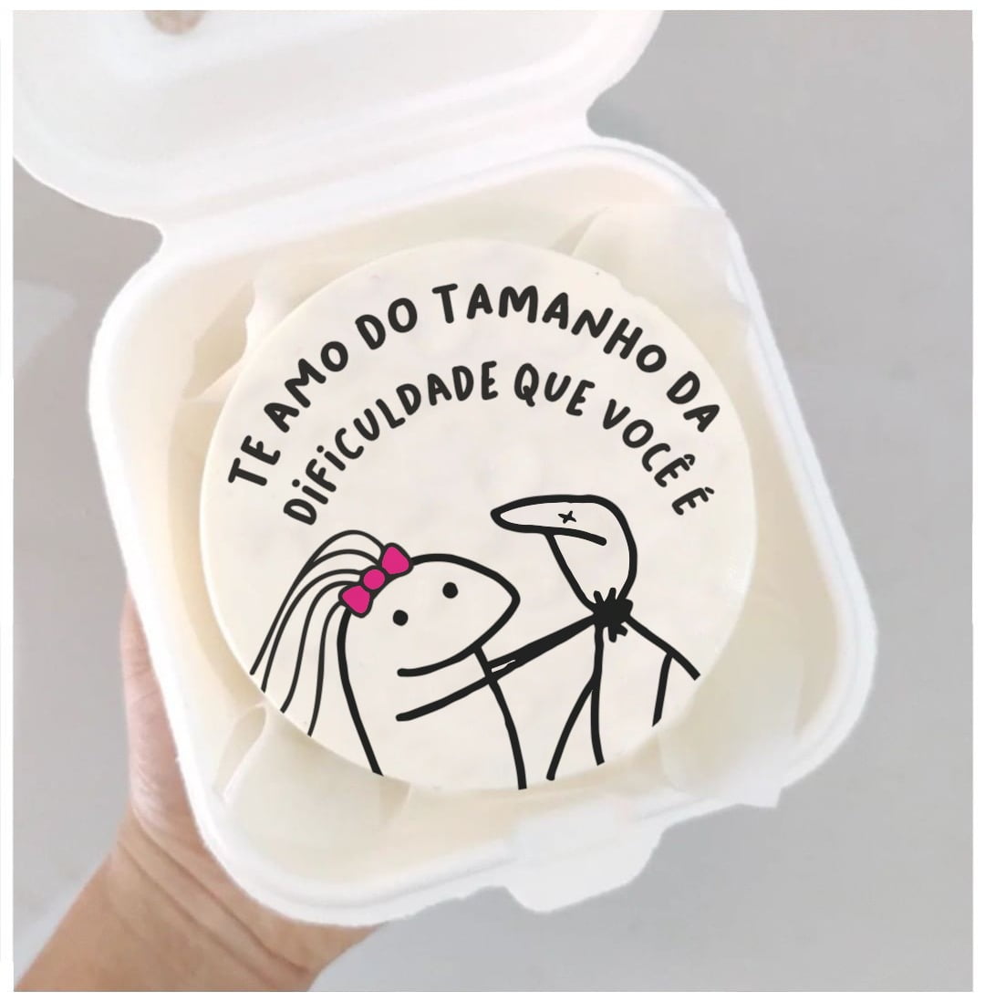 Papel de arroz Bentô cake, Bolo marmita Flork meme 02 - Minuuarte - Papel  de Arroz - Magazine Luiza