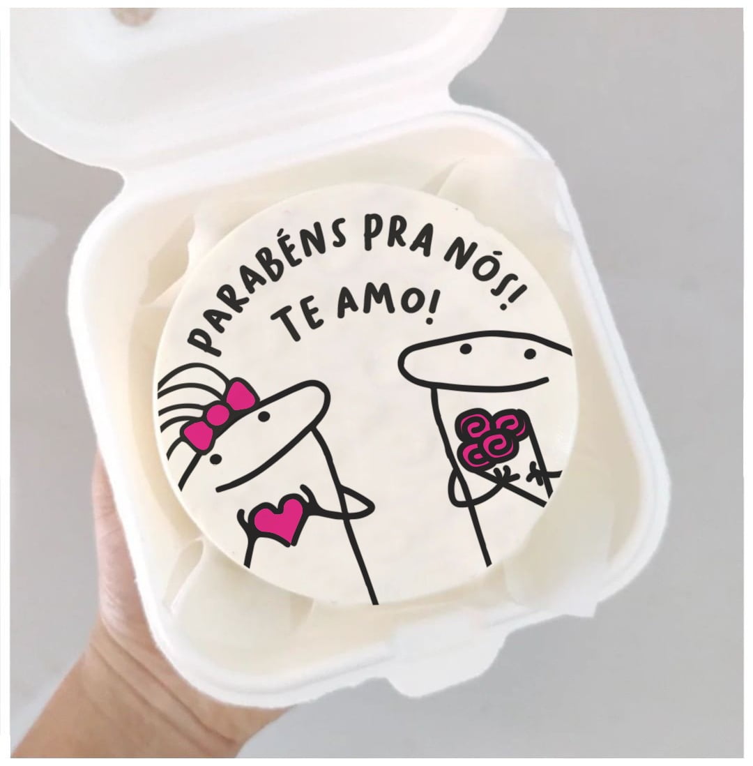 Papel De Arroz Bento Cake Flork Meme Coração em Promoção na Americanas