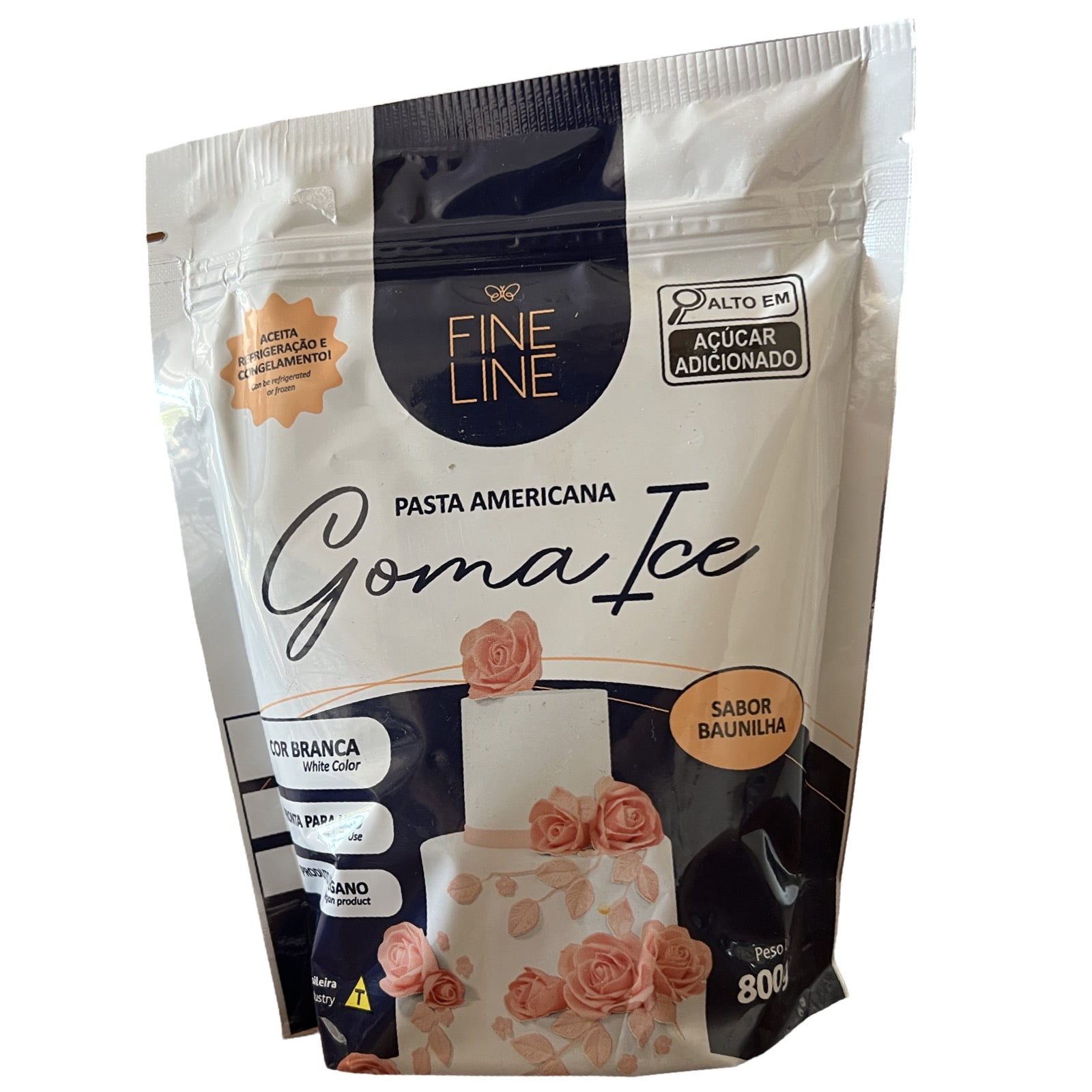 Pasta Americana 800g BRANCA - Sabor Milkinho - Fine Line