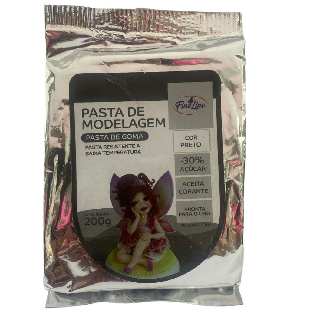 Pasta Goma Massa para Flores e Modelagem 200g VERDE - Fine Line