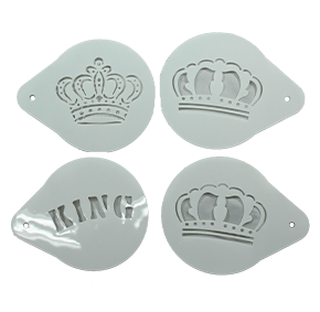 Stencil para Textura em Pasta Americana - Coroas de Rei