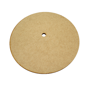 Disco Redondo de Madeira MDF Eucatex  39cm de Diâmetro com Furo Central 3mm