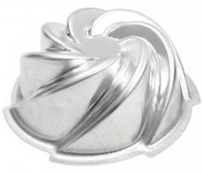 Forma Assadeira Bolos Vulcão - Torta Suíça DECORADA Maria da Paz de alumínio 13cmX5cm