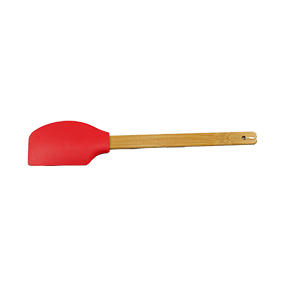 Espátula Silicone com cabo em bambú (pão duro)