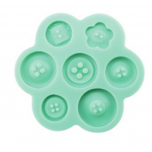 Molde de silicone Em Formato de Botões.