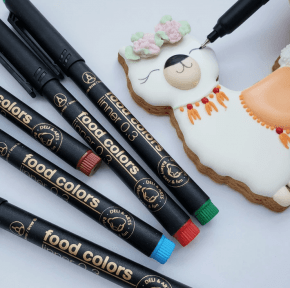 Conjunto de Canetas com tinta comestível Ponta Ultra Fina 0,3