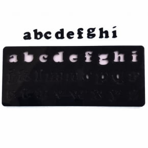 Placa Marcadora de letras do alfabeto pequenas - Minúsculas
