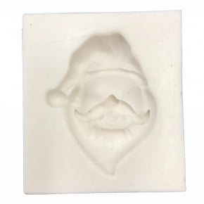 Molde de silicone em formato de Rosto do Papai Noel/Natal