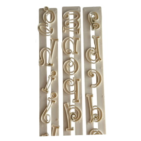 Conjunto de Réguas cortadoras do Alfabeto, Letras Minúsculas Divertido