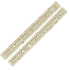Conjunto de Réguas cortadoras do Alfabeto, Letras Minúsculas Redonda