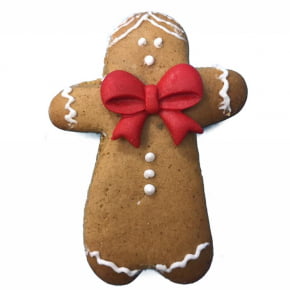 Conjunto de Cortadores Inox Boneco Gingerbread Natal