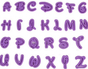 Cortador Conjunto de Alfabeto Letras da Disney