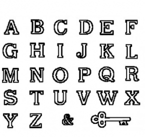 Cortador de Letras do Alfabeto Maiúscula