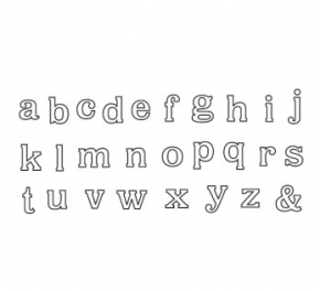 Cortador de Letras do Alfabeto Minúscula