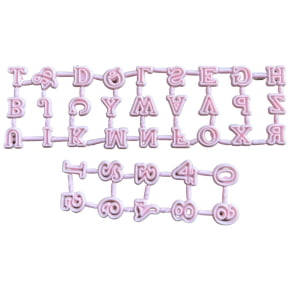 Cortador de Letras do Alfabeto PEQUENAS - Maiúsculas e Números
