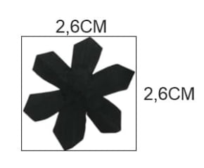 Cortador para Silicone de Flor de 2 Partes Modelo 2