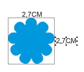 Cortador para Silicone de Flor de 2 Partes Modelo 3