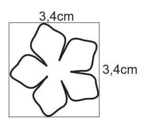 Cortador para Silicone de Flor de 2 Partes Modelo 4