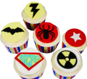 Régua Cortadora Marcadora de Símbolos dos Super Heróis Batman Homem Aranha Flash Capitão América