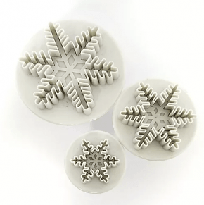Ejetor de Flocos de Neve com 3 peças - Cores diversas