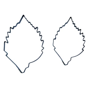 Conjunto de Cortador Folha da Hortênsia Hortência 2 peças