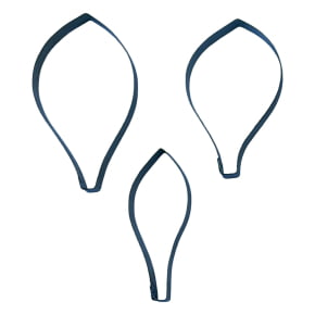 Conjunto de 3 Cortadores da Flor Magnólia Pétala